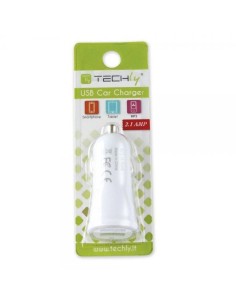 Caricatore da Auto Universale 2 Porte USB 5V 1A&2.1A Bianco 2