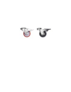 SET4 RUOTE RACK P150KG  2 CON FRENO 2