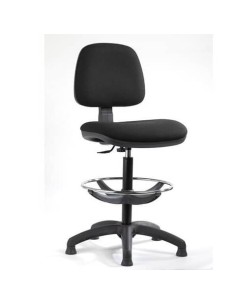 Sgabello tecnico Sofia B Designer in tessuto acrilico Seditaly con poggiapiedi nero - SFDBC0000C011