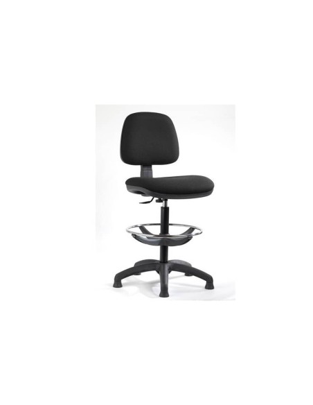 Sgabello tecnico Sofia B Designer in tessuto acrilico Seditaly con poggiapiedi nero - SFDBC0000C011