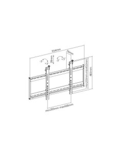 Supporto a muro per TV LED LCD 45-70'' per applicazioni videowall 2