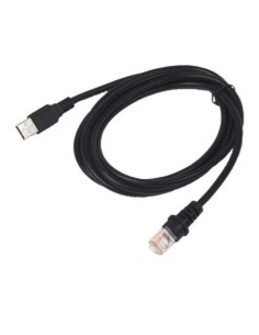 CBL USB,TYPE A, BLACK, POT, COILE