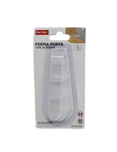 Fermaporta a cuneo Emi 98x30x H.36 mm - silicone trasparente - 8501652