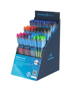 Espositore 120 penne a sfera con cappuccio Schneider Slider Basic XB colori assortiti - P304102 2