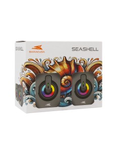 Set Speaker 3.5mm Stereo USB con LED, SEASHELL 2