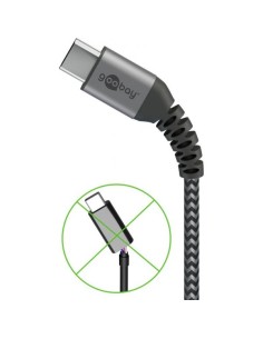 Cavo USB-C™ a USB A Connettori in Metallo e Rivestimento Tessuto 0,5m 2