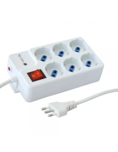 Multipresa 6 Posti Italiana Bipasso / Schuko Angolata