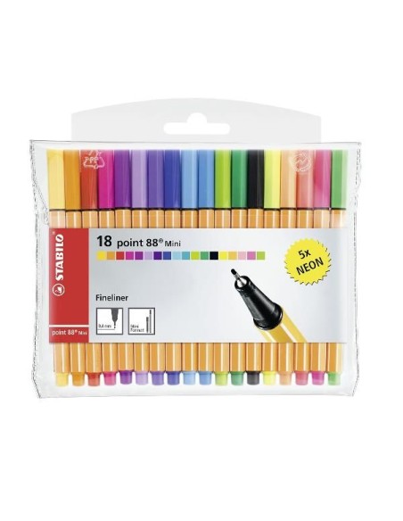 AST18 STABILO POINT 88 MINI ASST