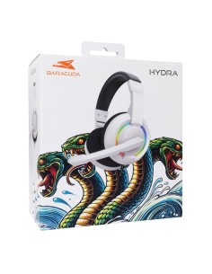 Cuffie Gaming con Microfono e Illuminazione RGB, BGH-021 HYDRA Bianco 2