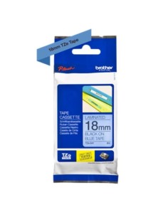 NASTRO TZ 18MM NERA SU FONDO BLU
