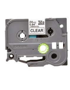 NASTRO 24 MM  ETICHET NERO/TRASP