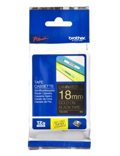 NASTRO LAMIN 18MM ORO/NERO 2