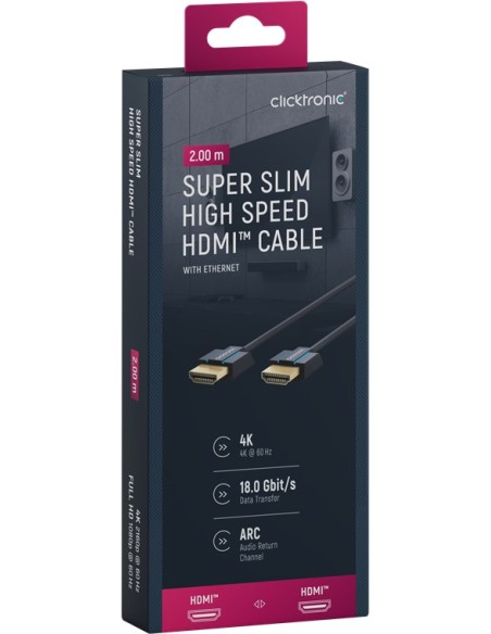 Cavo HDMI™ 2.0 Super Sottile 4K@60Hz 2m
