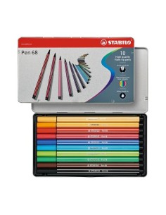 AST10 STABILO PEN 68 COL ASSORT 2
