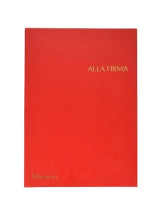 LIBRO FIRMA 14 INTERCALARI ROSSO 2