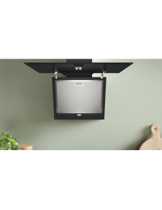 CAPPA A MURO INCLUNATA 80CM A NERA 2