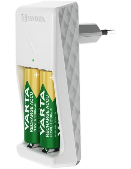 Caricabatterie Mini Charger per 2 Pile Stilo Ministilo AA/AAA