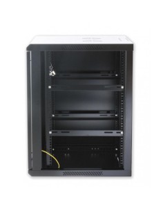 Armadio Rack 19'' a muro 6 unità sezione unica prof. 450mm Nero 2