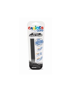 Refill penne cancellabili Carioca OOPS 0,7 mm in blister da 3 pz nero 43041/01 2