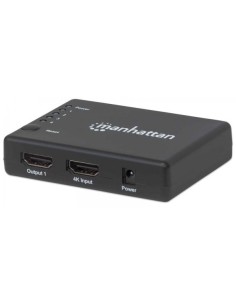 Splitter HDMI 4K UHD 3D con LED 4 vie
