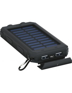 Powerbank Outdoor Energia Solare 8000 mAh con Torcia IP45 2xUSB Nero 2