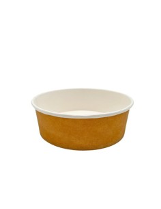 Contenitore per poké Le Nappage in cartoncino kraft plastic free avana conf. 50 pz 1.100 ml - KB200310