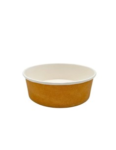 Contenitore per poké Le Nappage in cartoncino kraft plastic free avana conf. 50 pz 1.100 ml - KB200310 2