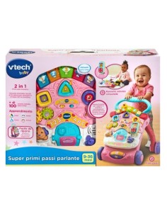 SUPERPRIMIPASSI PARLANTE 2IN1 ROSA