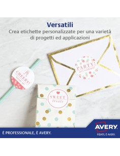 Etichette bianche rimovibili Avery laser/inkjet 80 et./foglio conf.25+5 ff OMAGGIO 35,6x16,9 mm - L4732REV-30P 2