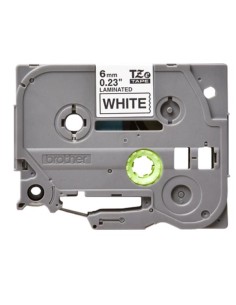NASTRO TIPO TZ 6MM NERO/BIANCO 2