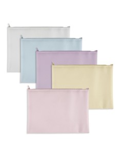 Buste con zip in EVA colori pastello