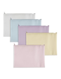 Buste con zip in EVA colori pastello 2