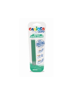 Refill penne cancellabili Carioca OOPS 0,7 mm in blister da 3 pz verde 43041/04