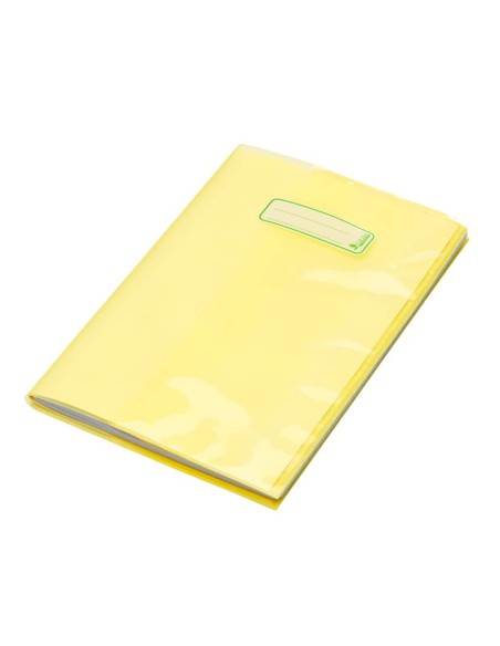 Copriquaderno con etichetta - coprimaxi A4 in Eco-Polietilene - 140 μm CoLibrì giallo - CM090TY