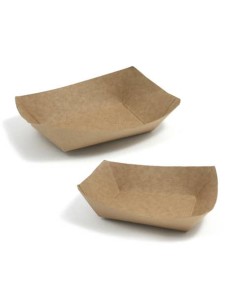 Vaschette in carta kraft - conf. 50 pz
