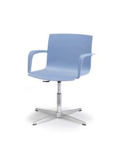 Sedia visitatore girevole su piedini fissi Melissa 2