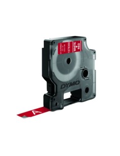 Nastro per etichettatrici Dymo D1 Durable 12 mm x 3 m bianco/rosso 1978366