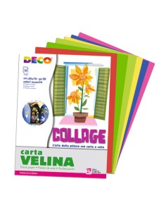 Carta velina Deco 50x76 cm - 20 g/m² in colori assortiti 2
