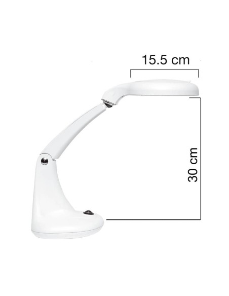 Lampada da tavolo per ingrandimento UNILUX Minizoom a led bianco 400108074