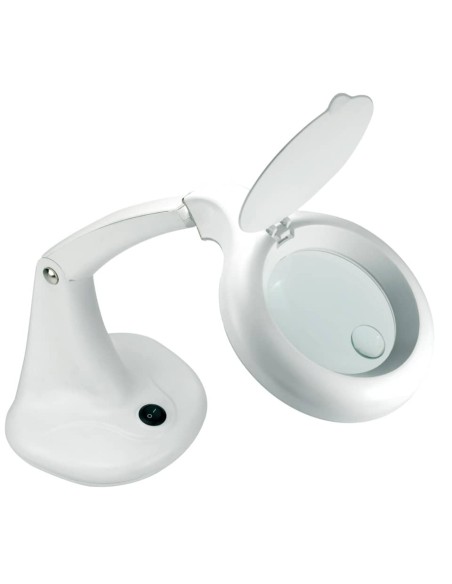 Lampada da tavolo per ingrandimento UNILUX Minizoom a led bianco 400108074