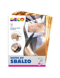 Lastrine in alluminio e rame Deco spessore 1,2 mm - conf. 12 pezzi - 113/7