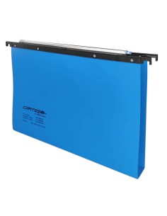 Cartelle sospese orizzontali per cassetti CARTESIO PP 39 cm fondo a U 3 cm blu Conf. 25 pezzi - 500/395 3 -A3 2