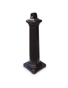 Posacenere colonna in resina Rubbermaid GroundsKeeper™ Tuscan H 102,9 cm - Ø 40 cm nero FG9W3000BLA