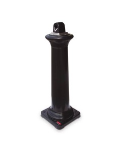Posacenere colonna in resina Rubbermaid GroundsKeeper™ Tuscan H 102,9 cm - Ø 40 cm nero FG9W3000BLA 2