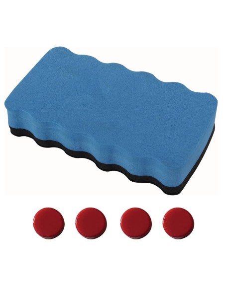 Lavagna magnetica cancellabile a secco con fogli mobili, cornice in alluminio e treppiede Office Products 70x100 cm
