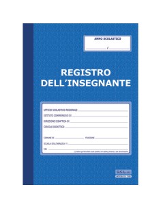 Registro dell'insegnante O.C.L. 36 pagine + foglio registro provvisorio di frequenza 24x33,5 cm - 1200