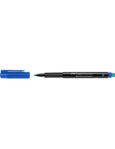 Marcatore cancellabile Faber-Castell Multimark 1525 M 1 mm blu 152551