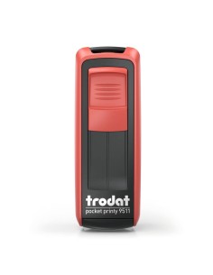 Timbri autoinchiostranti tascabili Trodat Pocket Printy 9511 38x14 mm nero/rosso - 148739 2