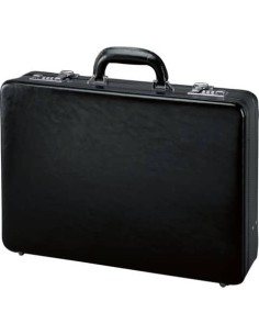 Valigetta ventiquattrore con fondo espandibile Alassio TAORMINA in pelle 45x11x32,5 cm nero - 41033