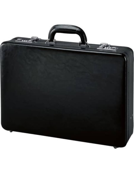 Valigetta ventiquattrore con fondo espandibile Alassio TAORMINA in pelle 45x11x32,5 cm nero - 41033